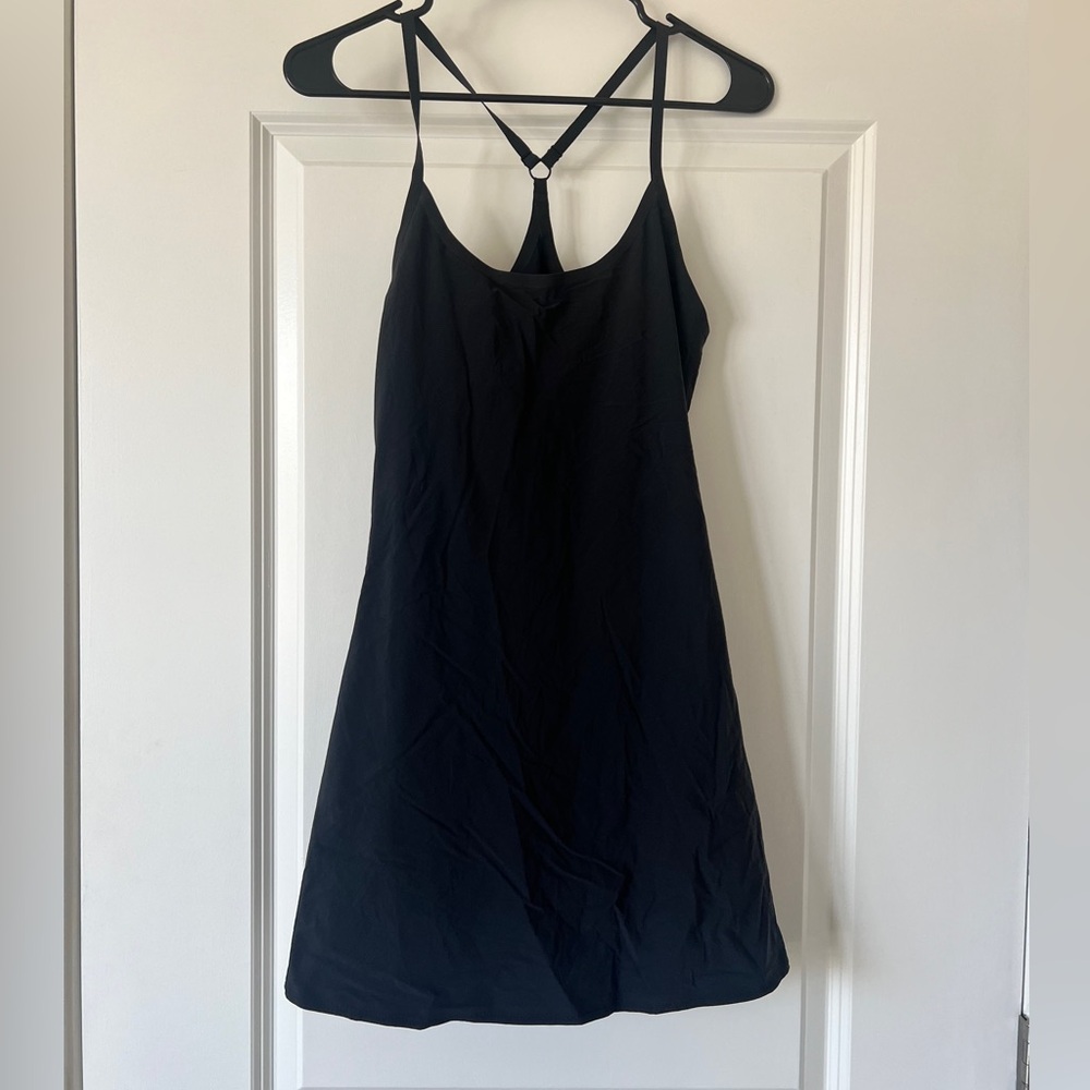 OUTDOOR VOICES black mini workout tennis dress